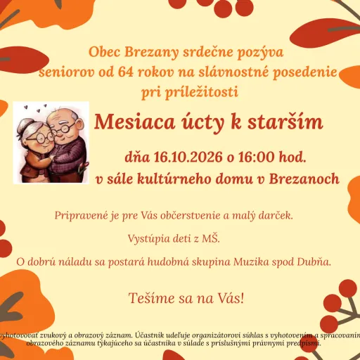 Obec Brezany Vás srdečne pozýva na slávnostné posedenie pri príležitosti (3)