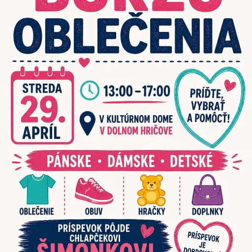 burza Dolný Hričov 29.04.2026